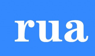 rua是什么意思（rua是什么意思梗）