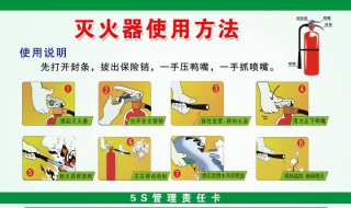 灭火器一提二拔三握四 灭火器一提二拔三握四压图片