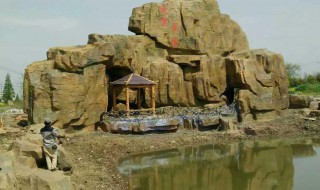 常见塑石假山配置景观（室内塑石假山图片）