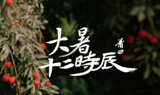 2021大暑是几月几日 2021大暑是几月几日星期几