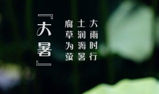 2021年大暑是几月几日星期几 2021年大暑是几月几日日几点