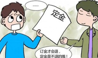 定金和订金的区别是什么（是定金可以退还是订金可以退）