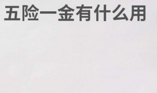 五险一金各有什么用 五险一金到底有什么用?看完恍然大悟