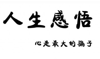 人生感悟经典格言 人生感悟经典格言大全