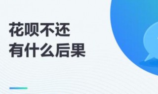 花呗用了不还会怎么样 花呗用完不还行吗