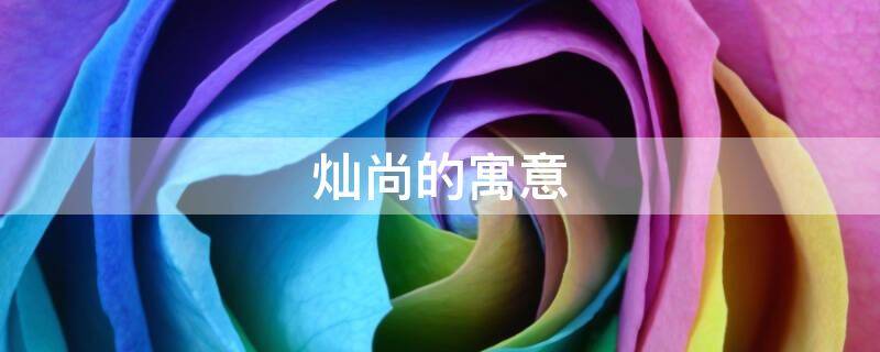 灿尚的寓意 尚灿的意思