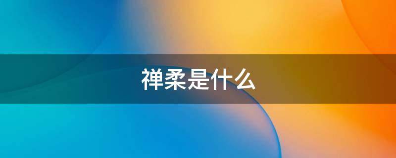 禅柔是什么 禅柔创始人是谁